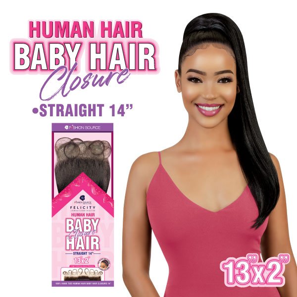 Picture of HH BABY HAIR CLOSURE STRAIGHT 13"X2"
