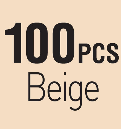 100PCS_Beige