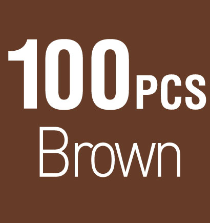 100PCS_Brown