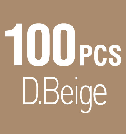 100PCS_Dark Beige
