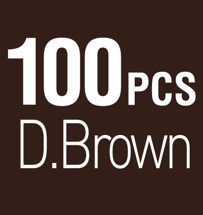 100PCS_Dark Brown